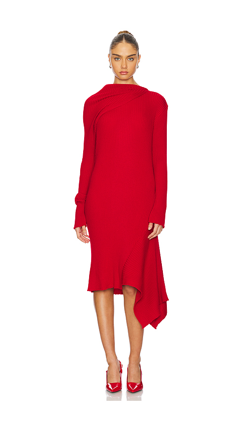 ROBE MI-LONGUE MERINO WOOL KNITTED DRAPED en . Taille M. Also en S - Marques ' Almeida - Modalova