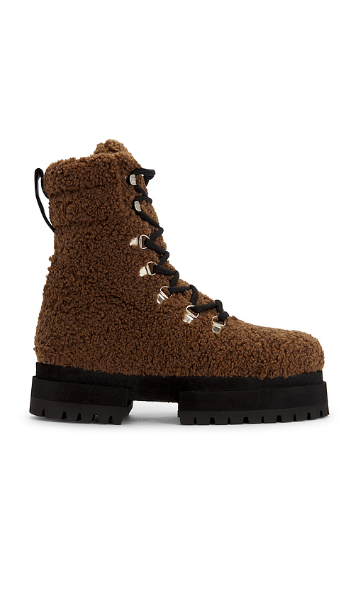 Maria Luca Acacia Teddy Hiking Boot in Brown. Size 38. Also in 39.