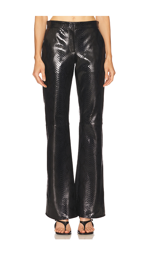 The New Arrivals by Ilkyaz Ozel Lenny Leather Pant in Black. Size 40/8. Also in 34/2, 36/4.