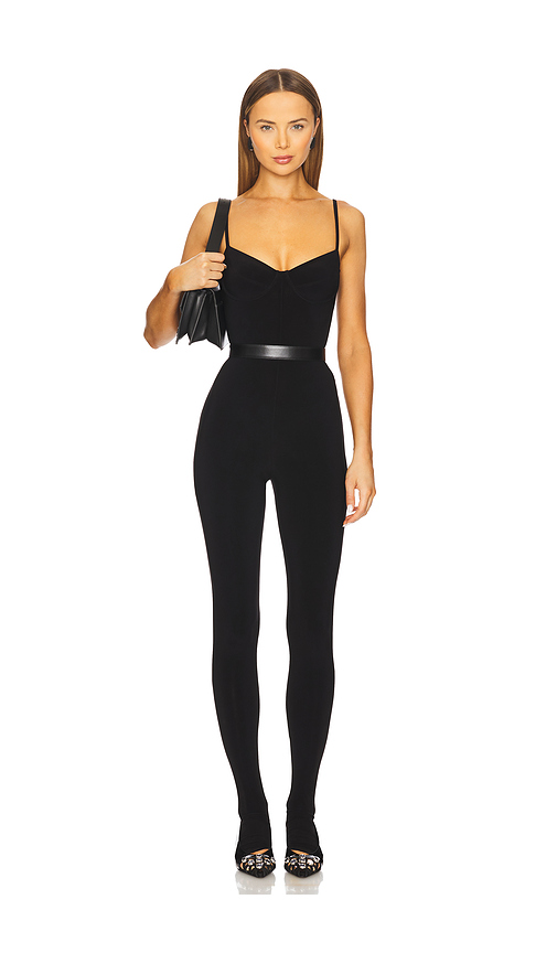 Norma Kamali Underwire Catsuit in Black. Size S. Also in M, XL.