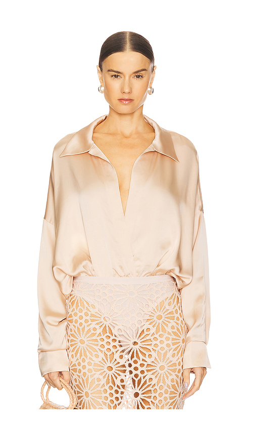 Oversized Boyfriend Shirt Bodysuit en . Taille XS. Also en S, XL - Norma Kamali - Modalova