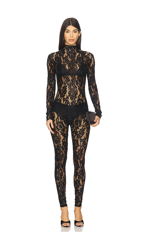 Nookie Lennox Catsuit in Black. Size XL. Also in L, S, XS.