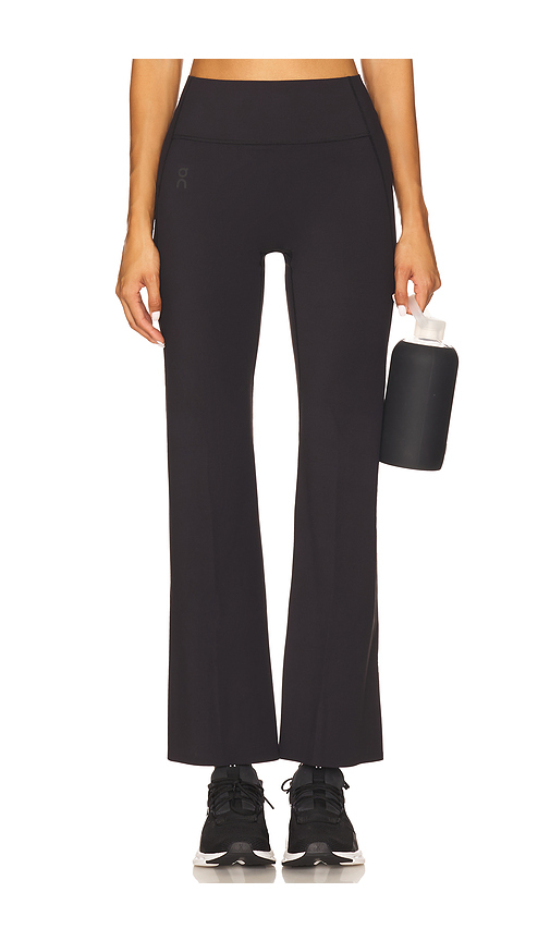 On 30 Studio Flared Tights in Black. Size S. Also in M, XL, XS.