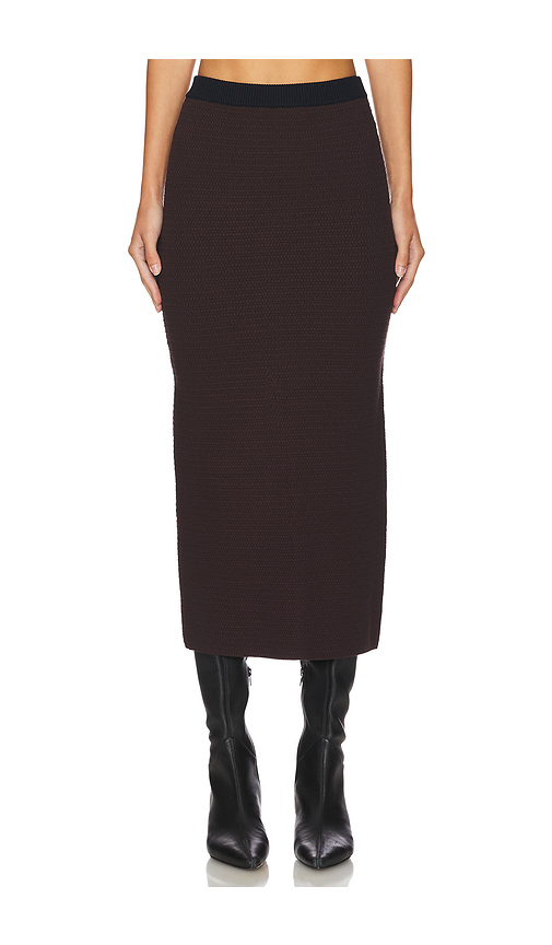 JUPE MIDI EN MAILLE BRYN en . Taille L. Also en XL - OSIS STUDIO - Modalova