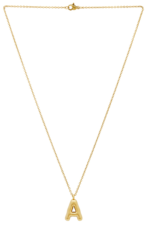 Bubble Initial Necklace in . Size B. Also in C, D, E, F, G, H, I, J, K, L, N, P, R, S, T, V - petit moments - Modalova