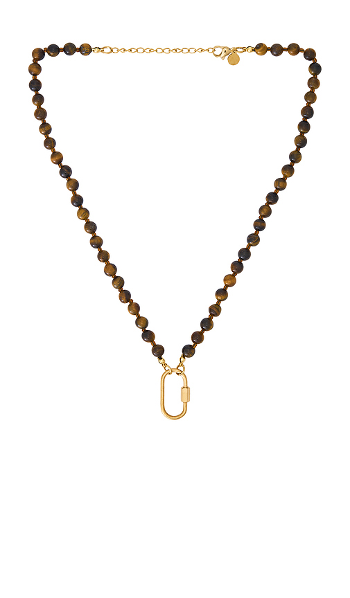 Beaded Carabiner Necklace in - petit moments - Modalova
