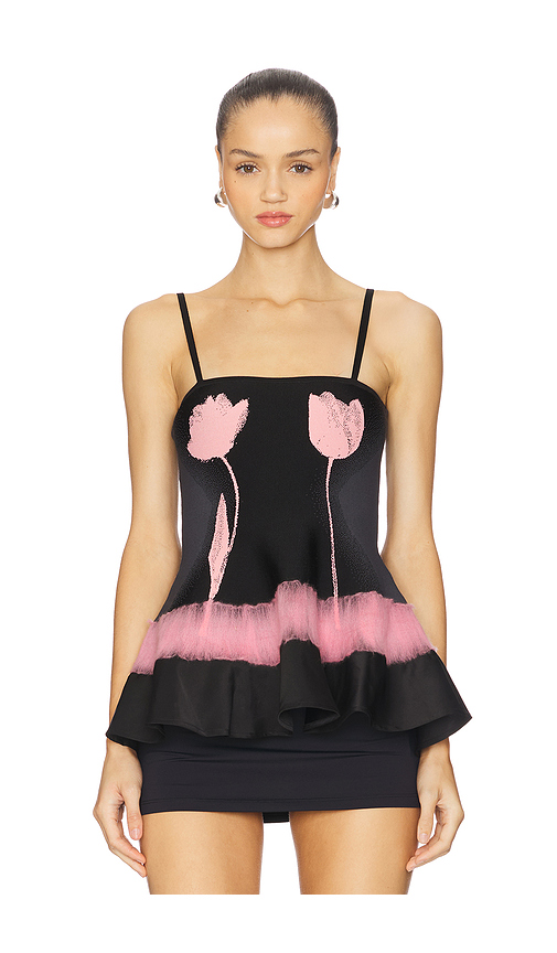 PH5 Tulip Needle Punch Tank Top in Black. Size S. Also in L.