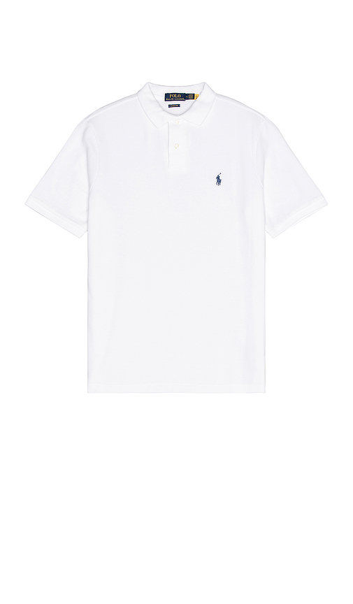 Polo Ralph Lauren Classic Fit Mesh Polo in White. Size S. Also in M, XL/1X, XS, XXL/2X.