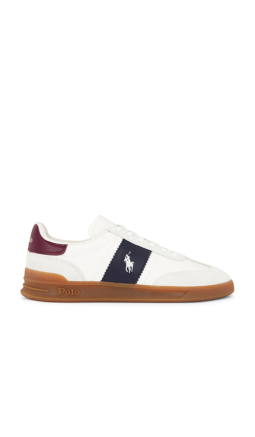 Polo Ralph Lauren Aera Sneaker in White. Size 11. Also in 10, 12, 7, 8, 9.