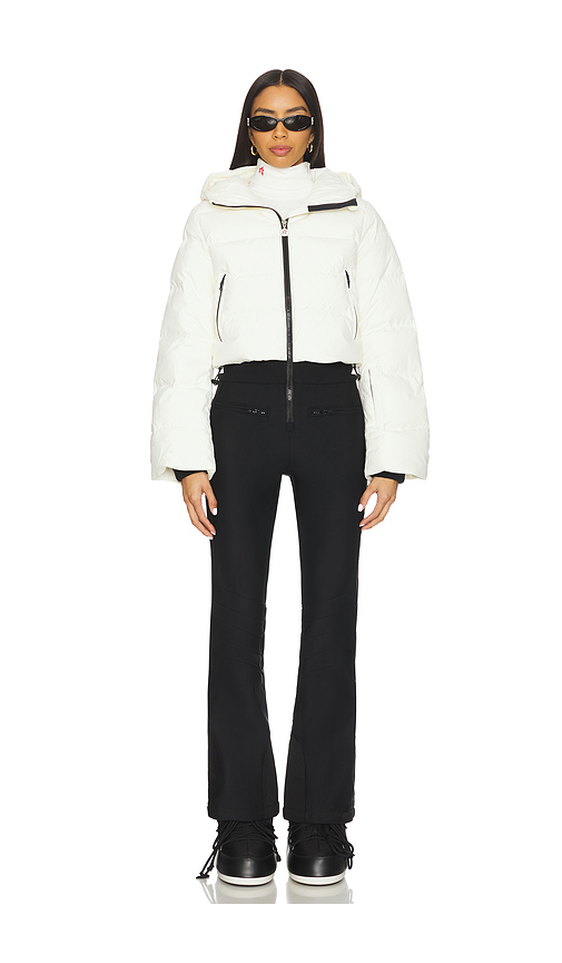Perfect Moment Polar Flare Ski Suit in Black,White. Size L. Also in M.