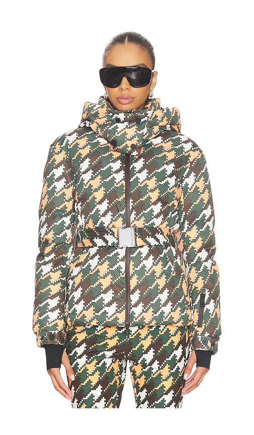 Perfect Moment Candice Ski Parka in Green,Orange. Size L. Also in M, XS.