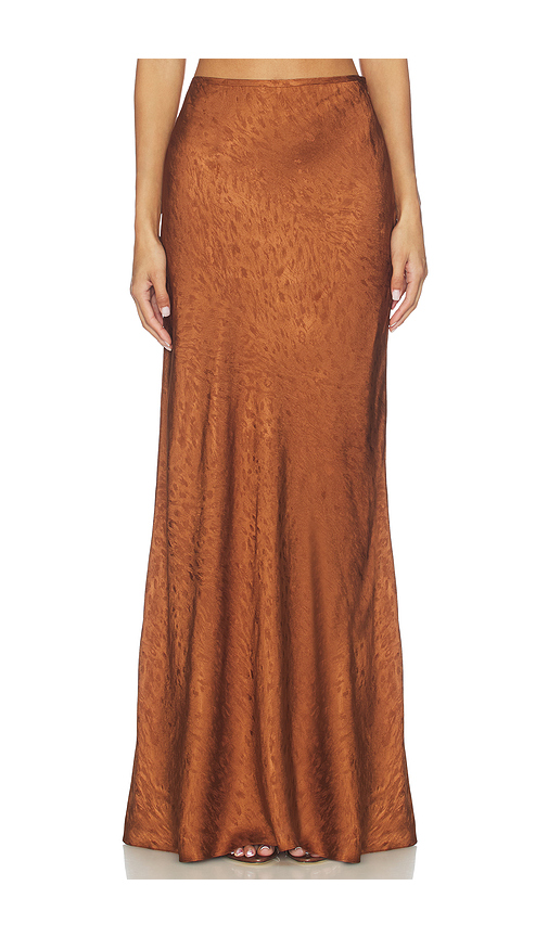 Prabal Gurung Bias Midi Skirt in Brown. Size 4. Also in 6.