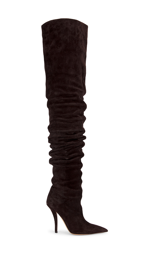 Paris Texas Jessica Over The Knee Boot 105 in Chocolate. Size 36.5. Also in 37, 38.