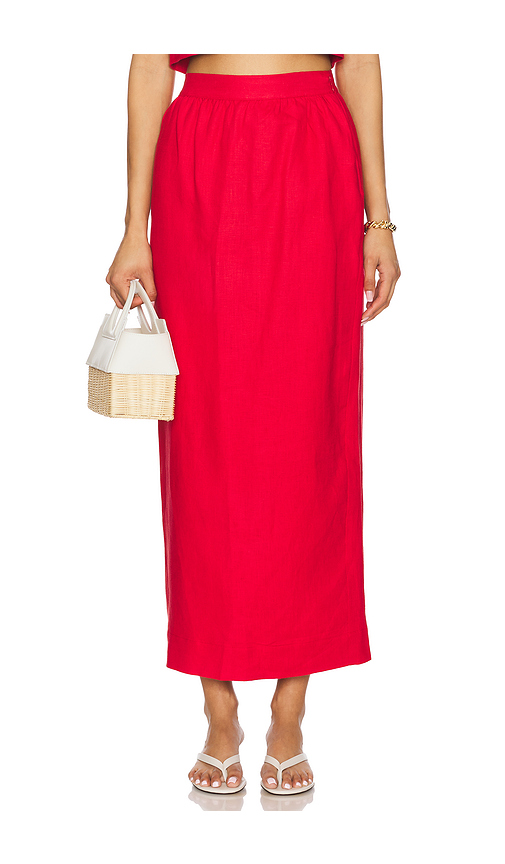 Posse Bonnie Pencil Skirt in Red. Size S. Also in M, XL, XS, XXS.