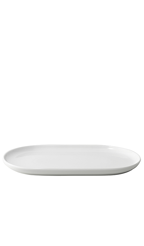 Public Goods Oval Ceramic Platter in White.