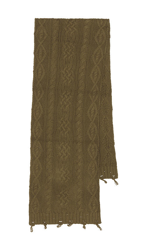 Found ÉCHARPE DISTRESSED en Olive - Found - Modalova