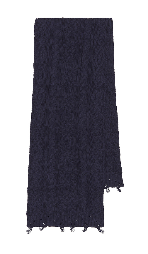 Found ÉCHARPE DISTRESSED en Navy - Found - Modalova
