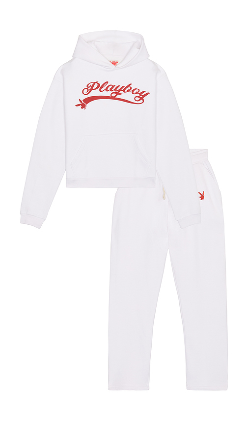 ENSEMBLE SWEAT À CAPUCHE ET PANTALON LOGO en . Taille L. Also en M, S, XL/1X - Playboy - Modalova
