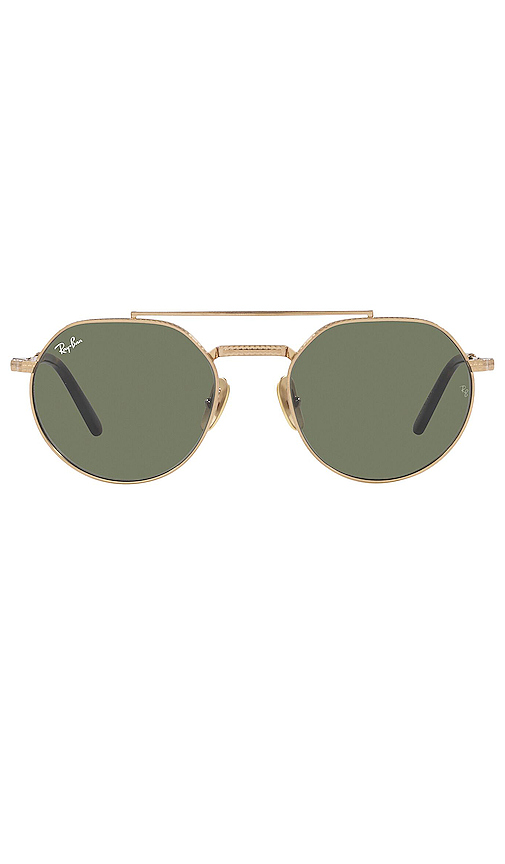 Ray-Ban Jack II Titanium in Metallic Gold.