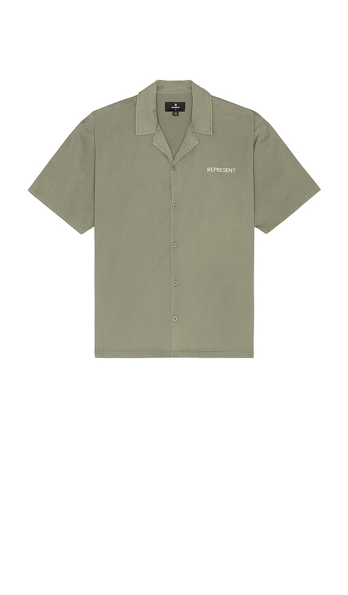 Script Camp Collar Shirt en . Taille M. Also en - REPRESENT - Modalova