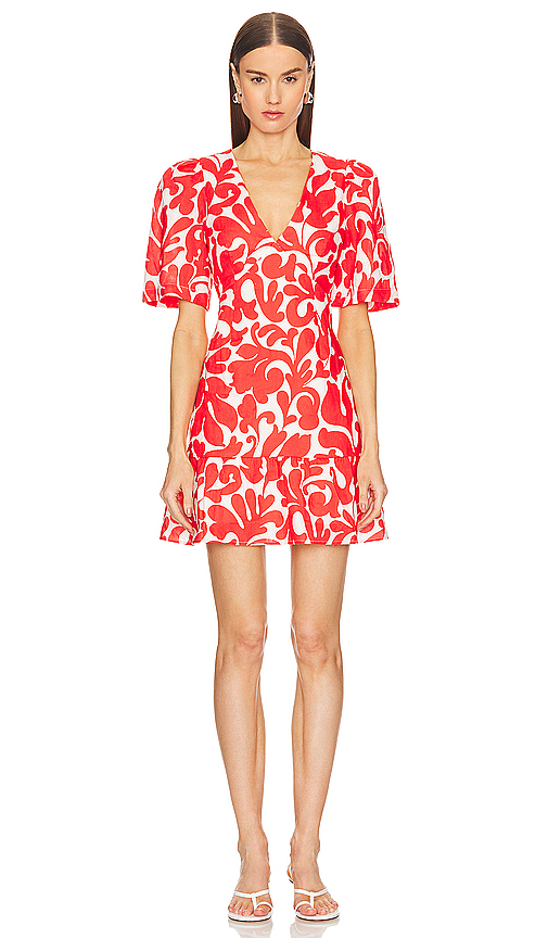 Rhode Mariana Dress in Red. Size 6. Also in 4, 8.