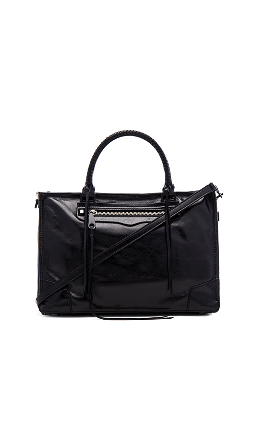 Rebecca Minkoff Regan Satchel in Black.