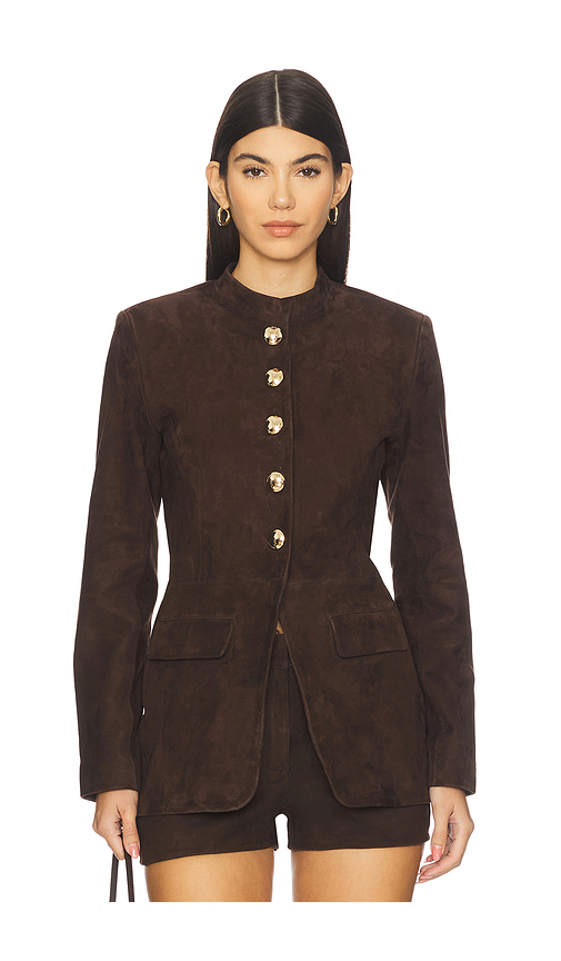retrofete Callandra Jacket in Brown. Size S. Also in XS, M, L.