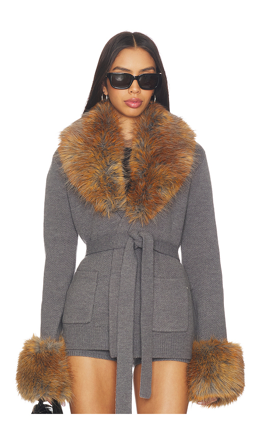 retrofete Chantelle Robe in Grey. Size S. Also in XS, M, L.