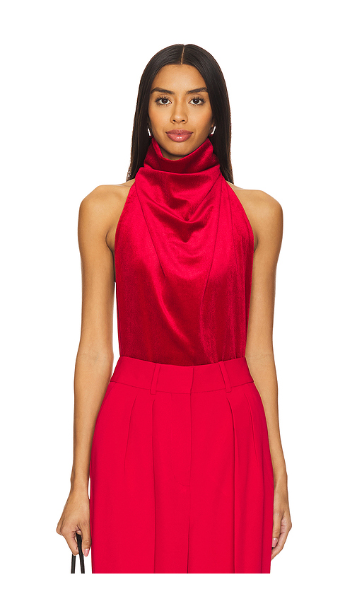 Ronny Kobo River Bodysuit in Red. Size XS. Also in L, S.