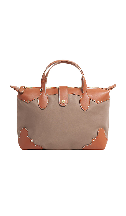 Stoney Clover Lane Medium Pouchette Satchel in Grey.