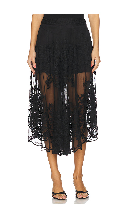 Sea Arielle Lace Flared Pant in Black. Size XS. Also in L, M, S.