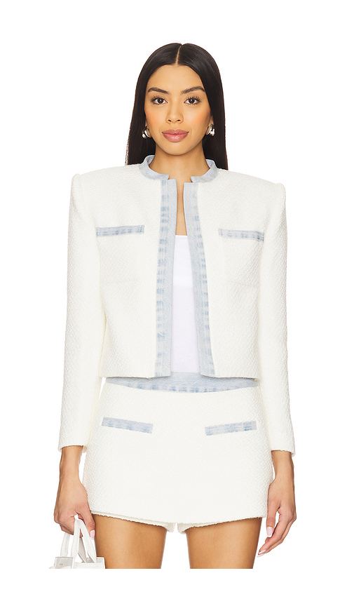 SEROYA Sailor Jacket in Cream. Size L. Also in M, XL.