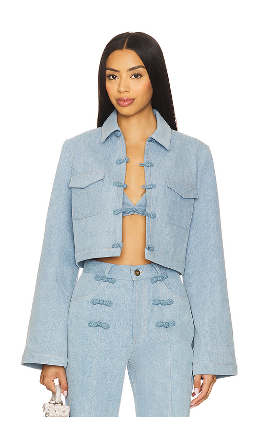Bambi Denim Jacket in . Size 0. Also in 12, 2, 4, 6, 8 - SAU LEE - Modalova