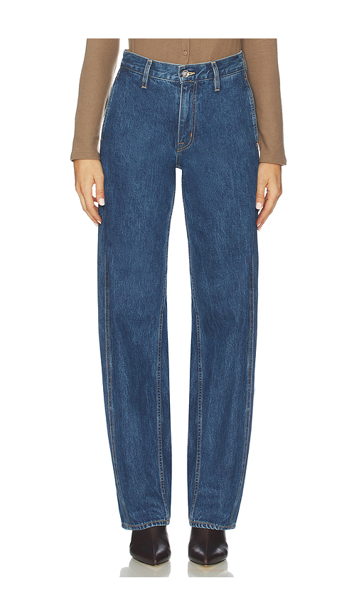 SLVRLAKE Cassie Chino Wide Leg Jeans in Blue. Size 30. Also in 23, 24, 25, 26, 27, 28, 29, 31, 32.
