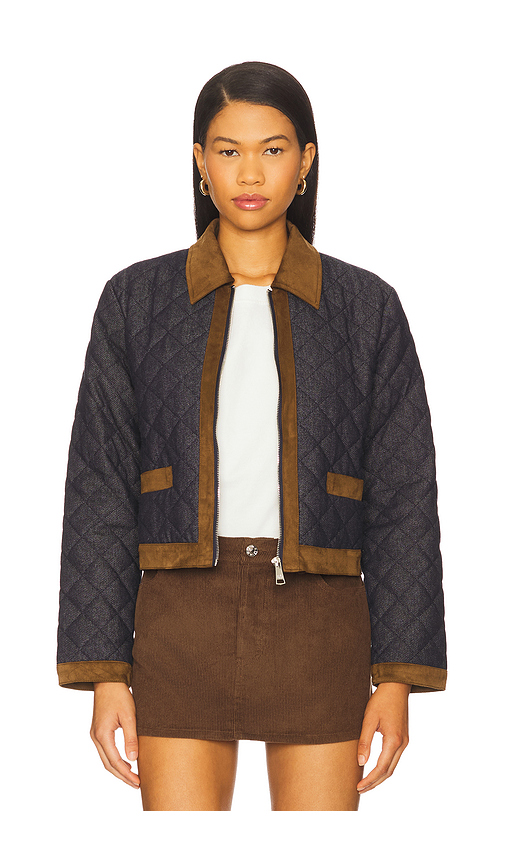 Steve Madden Agatha Jacket in Navy. Size XL. Also in L, M, S, XS.