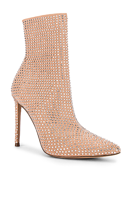 Steve Madden Vela Rhinestone Bootie in Blush