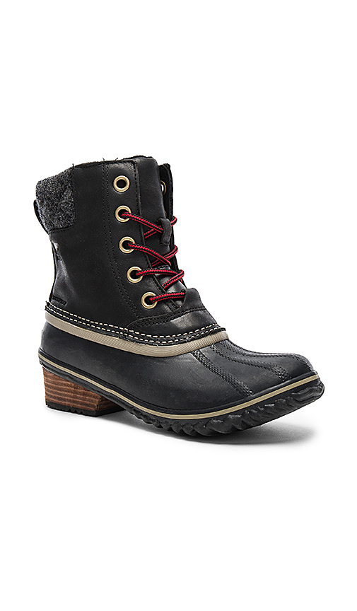 Sorel Slimpack II Lace Boots in Black