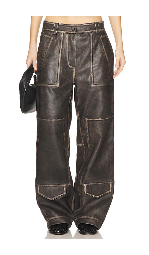 Saks Potts Clive Leather Pant in Black. Size XS. Also in S.