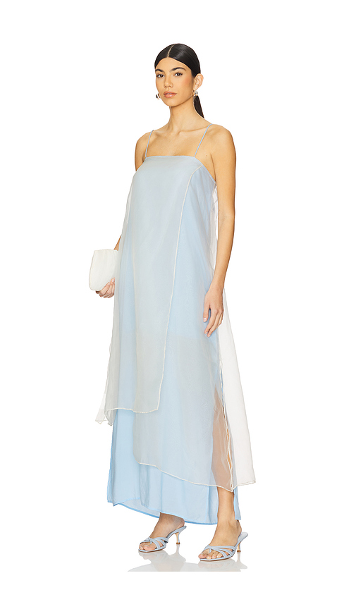 SWF Sheer Slip Maxi Dress in Baby Blue. Size M. Also in S, XS.