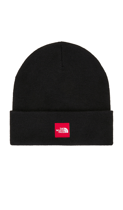 The North Face Red Box Beanie in Black.