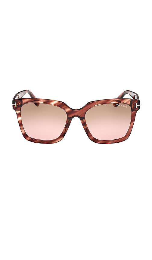 TOM FORD Selby Sunglasses in Brown.