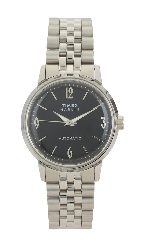Timex Marlin 40mm Watch in Metallic Silver.