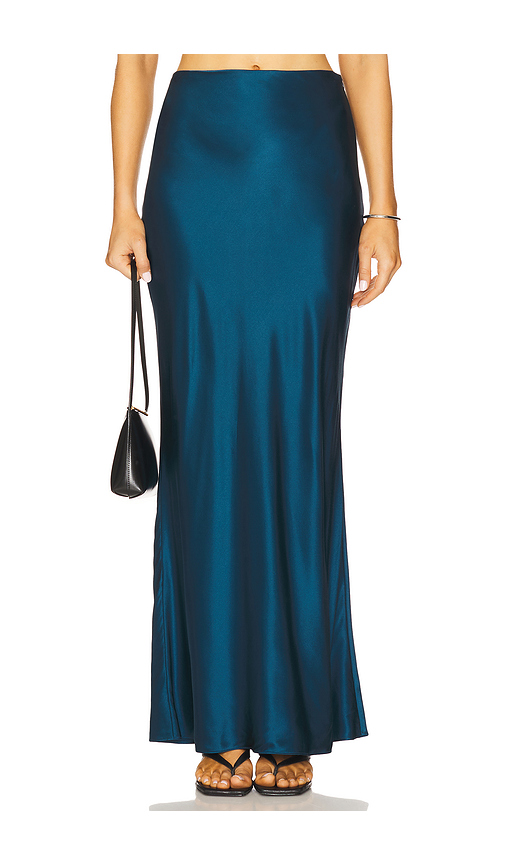 The Sei Bias Maxi Skirt in Blue. Size 0. Also in 2, 4.