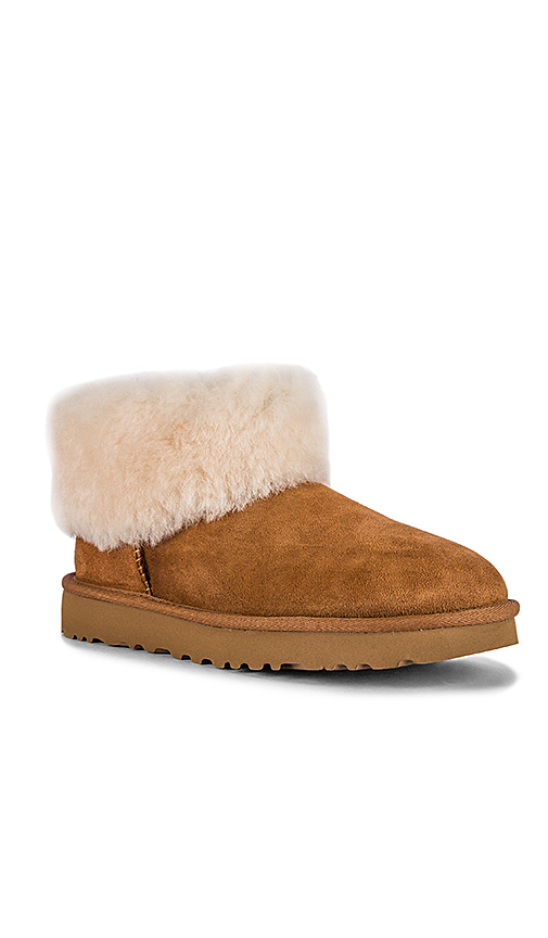 UGG Classic Mini Fluff Boot in Brown