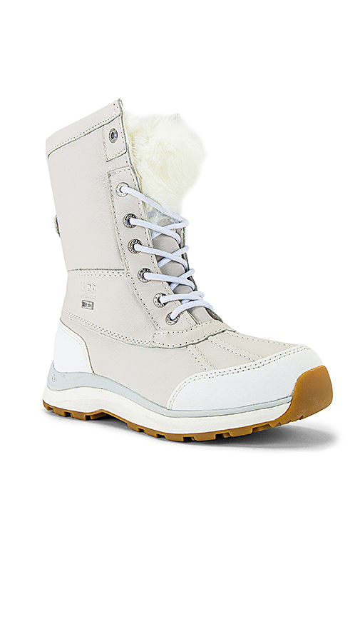 UGG Adirondack III Fluff Boot in Gray,White