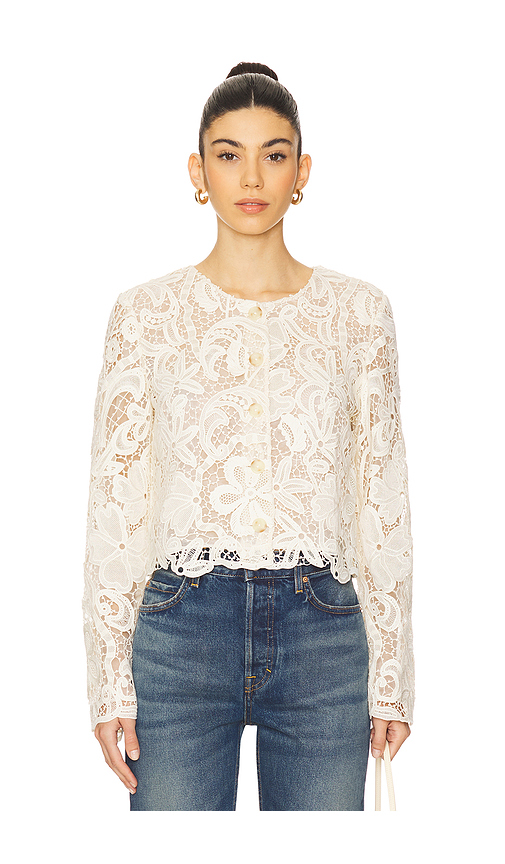 Ulla Johnson Caris Jacket in Ivory. Size 10. Also in 12, 4, 6.