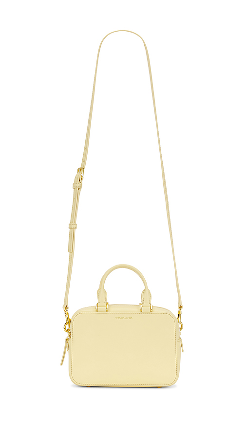 Veronica Beard Boxy Top Handle Bag in Yellow.