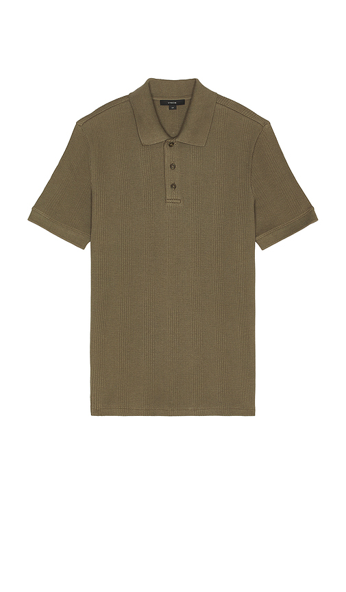 Variegated Textured Polo en . Taille L. Also en M, S - Vince - Modalova