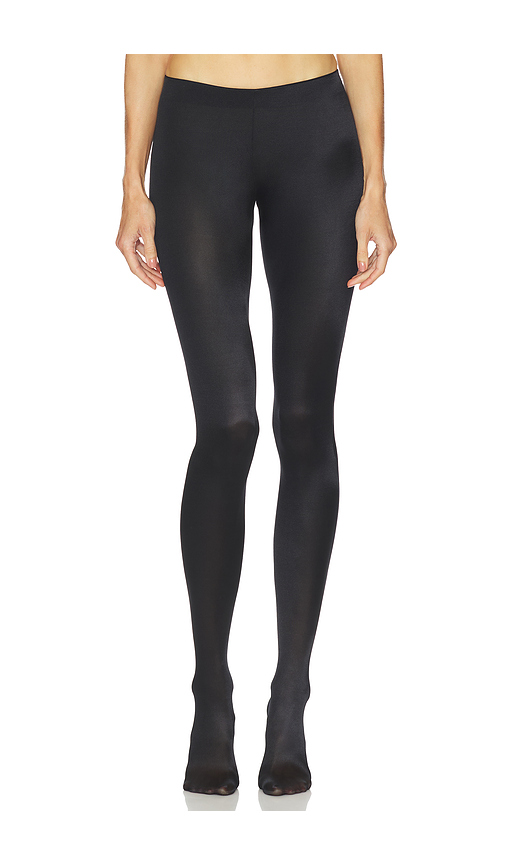 Wolford Satin De Luxe Tights in Black. Size L. Also in M, S, XS.