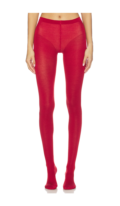 Wolford Merino Tights in Red. Size M. Also in L, S, XL, XS.
